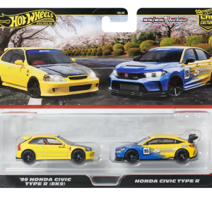 Hot Wheels Twin Pack Car Culture Honda Civic Type R , EK9 Spoon